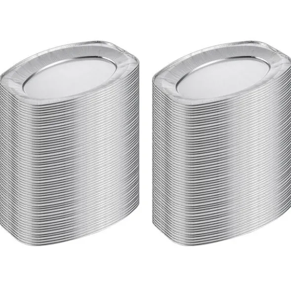 Ovala Uppläggningsfat Aluminium 100-pack