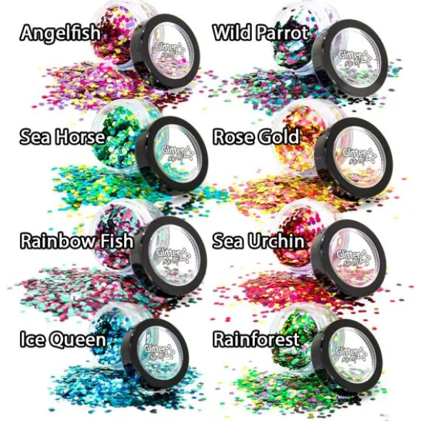 PaintGlow Chunky Glitter Blends Pot Bionedbrytbar Sea Urchin (Sea Urchin)