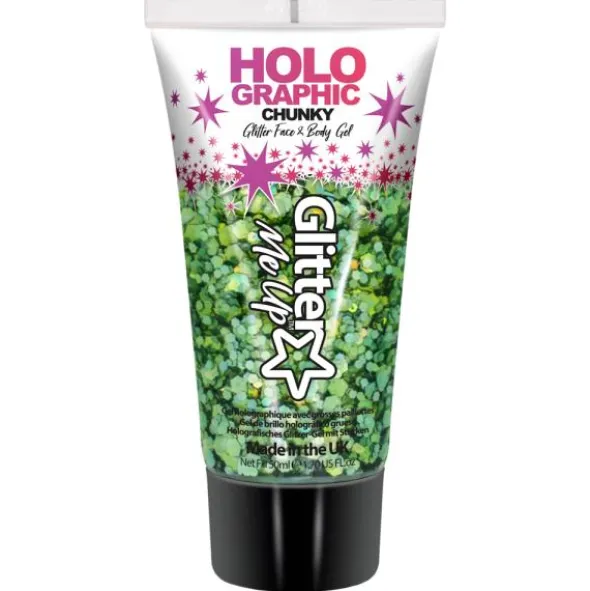 PaintGlow Chunky Glitter Gel Holografiskt (Blå - Cosmic Blue)