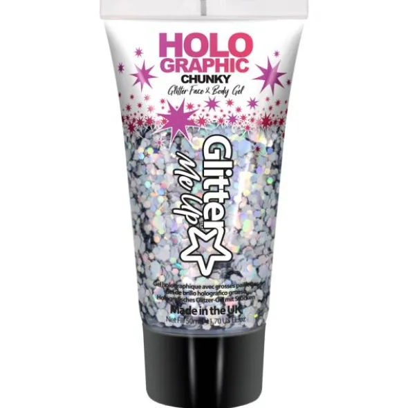 PaintGlow Chunky Glitter Gel Holografiskt (Blå - Cosmic Blue)