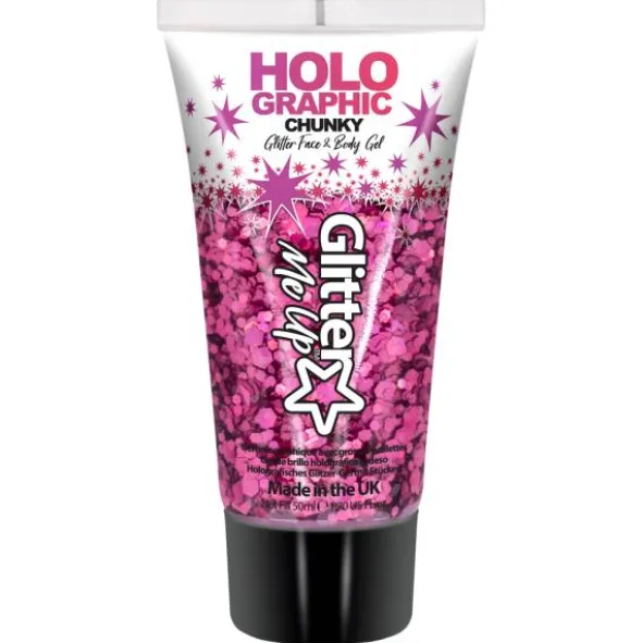 PaintGlow Chunky Glitter Gel Holografiskt (Blå - Cosmic Blue)