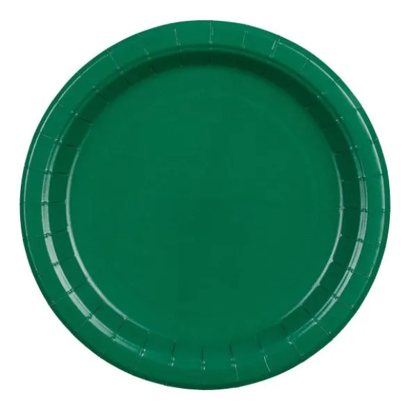Pappersassietter Mörkgrön 18 cm 6-pack