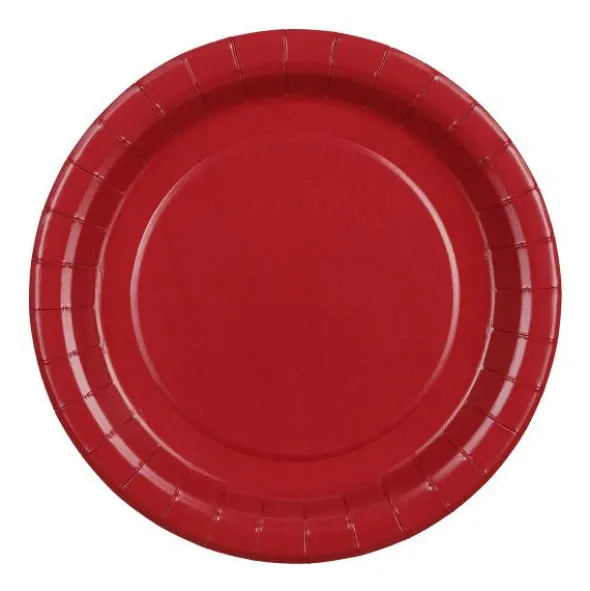 Pappersassietter Mörkröd (6-pack)