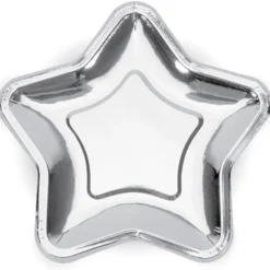 Pappersassietter Silver Stjärna