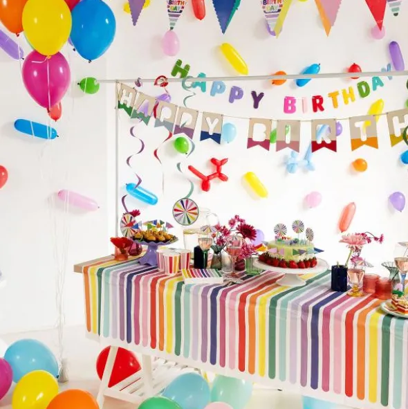 Pappersduk Stripetastic 180x130 cm