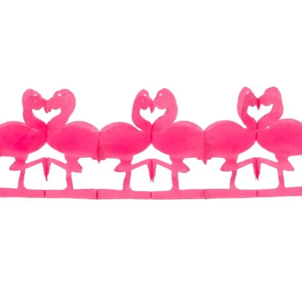 Pappersgirlang Flamingo