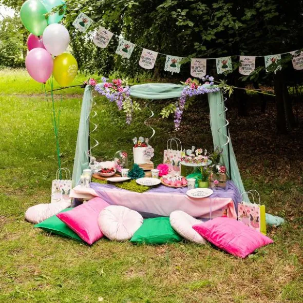 Papperskrona Färgglada Blommor 6-pack