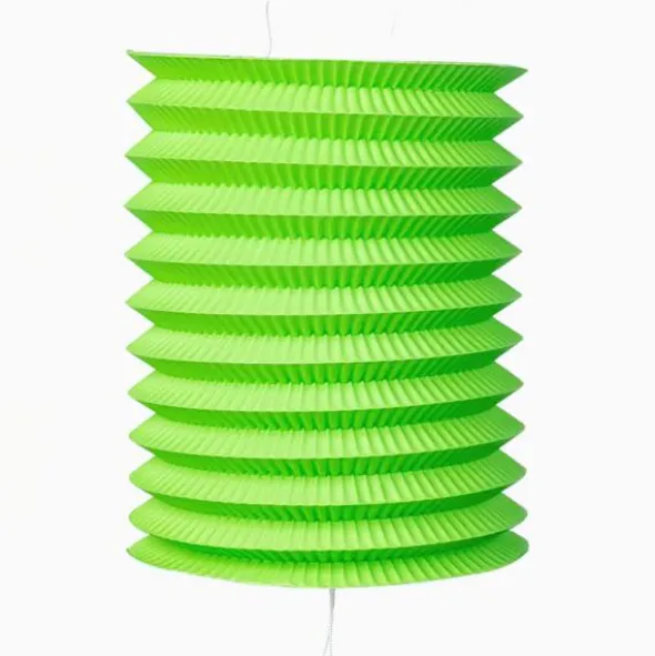 Papperslykta Cylinder Ljusgrön