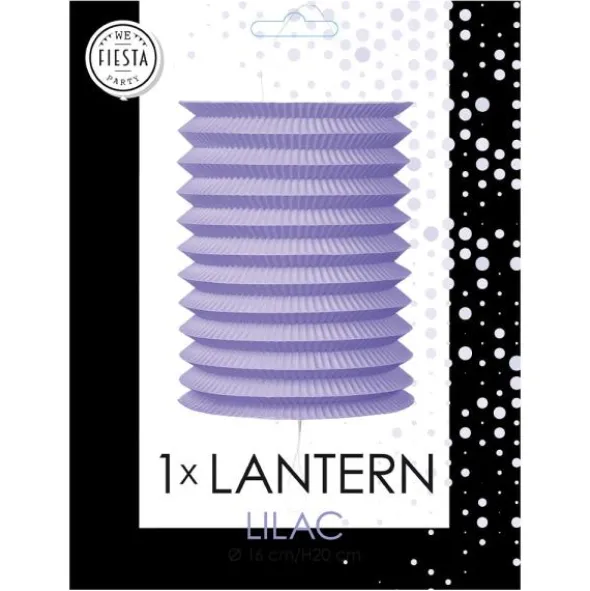 Papperslykta Cylinder Ljuslila