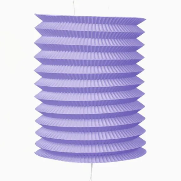 Papperslykta Cylinder Ljuslila