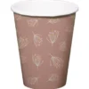 Pappersmuggar Blomning Rosabrun 8-pack