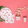 Pappersmuggar Flamingos 10-pack