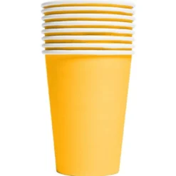 Pappersmuggar Gul 21 cl 8-pack