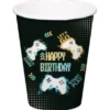 Pappersmuggar Happy Birthday Gamer 25 cl 8-pack