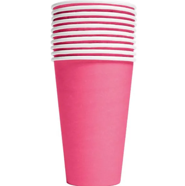 Pappersmuggar Intensiv Rosa 35 cl 10-pack