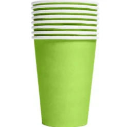 Pappersmuggar Limegrön 21 cl 8-pack