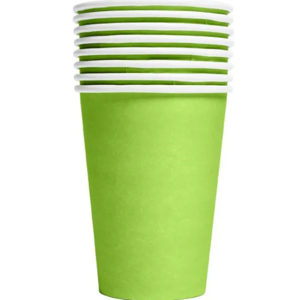 Pappersmuggar Limegrön 21 cl 8-pack