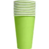 Pappersmuggar Limegrön 35 cl 10-pack