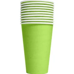 Pappersmuggar Limegrön 35 cl 10-pack