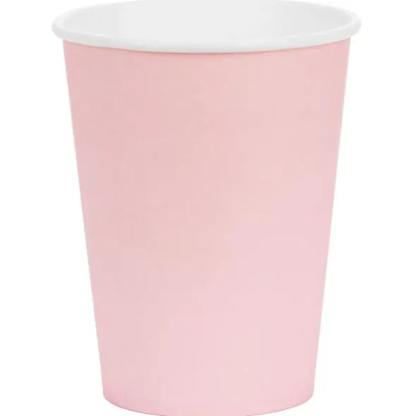 Pappersmuggar Ljusrosa 25 cl (6-pack)