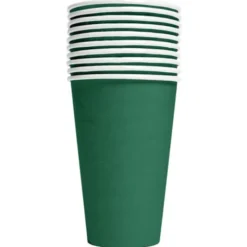 Pappersmuggar Mörkgrön 35 cl 10-pack