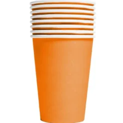 Pappersmuggar Orange 21 cl 8-pack
