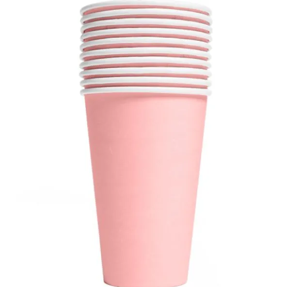 Pappersmuggar Rosa 35 cl 10-pack
