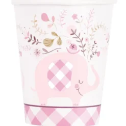Pappersmuggar Rosa Elefant 27 cl 8-pack