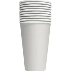 Pappersmuggar Silver 35 cl 10-pack