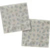 Pappersservetter Blomning Beige/Blå 20-pack