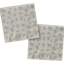 Pappersservetter Blomning Beige/Blå 20-pack