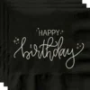 Pappersservetter Happy Birthday Svart 20-pack
