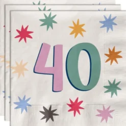Pappersservetter med Stjärnor 40 år 20-pack
