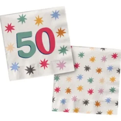 Pappersservetter med Stjärnor 50 år 20-pack