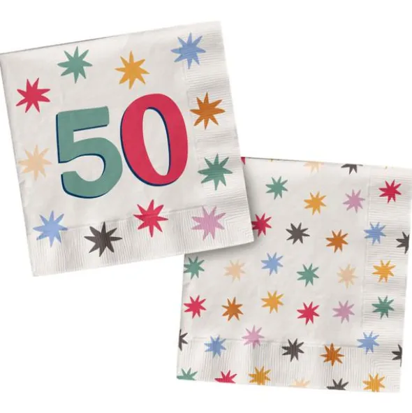 Pappersservetter med Stjärnor 50 år 20-pack