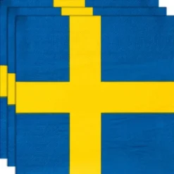Pappersservetter Svenska Flaggan 20-pack