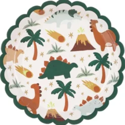Papperstallrikar Dinosaurie 6-pack