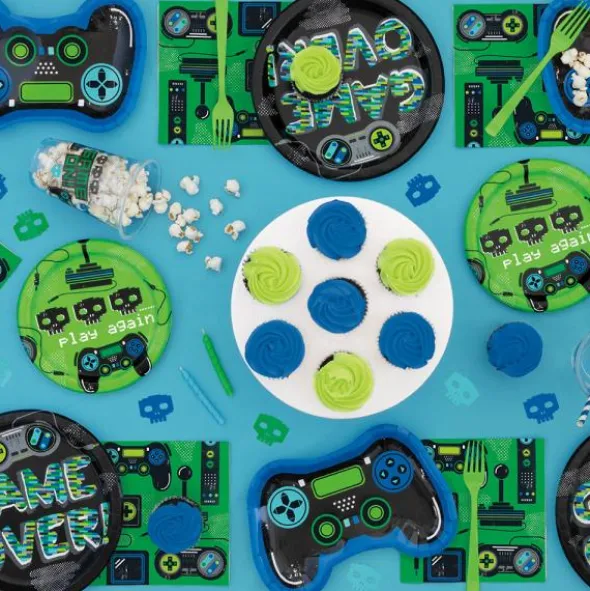 Papperstallrikar Game Over 8-pack