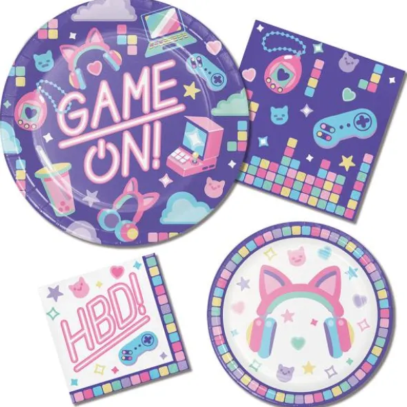 Papperstallrikar Gamer Party 8-pack