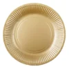 Papperstallrikar Guld 18 cm 20-pack