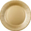 Papperstallrikar Guld 23 cm 8-pack