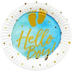 Papperstallrikar Hello Boy