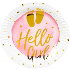 Papperstallrikar Hello Girl