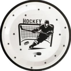 Papperstallrikar Hockey 23 cm 8-pack