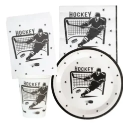 Papperstallrikar Hockey 23 cm 8-pack