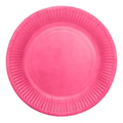 Papperstallrikar Intensiv Rosa 18 cm 20-pack