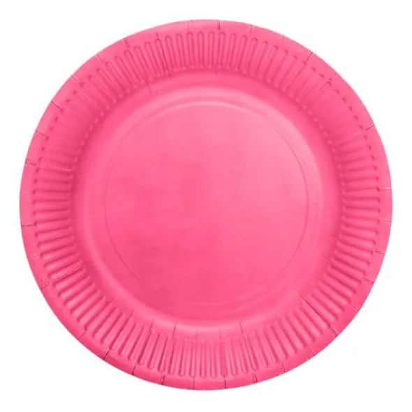 Papperstallrikar Intensiv Rosa 18 cm 20-pack