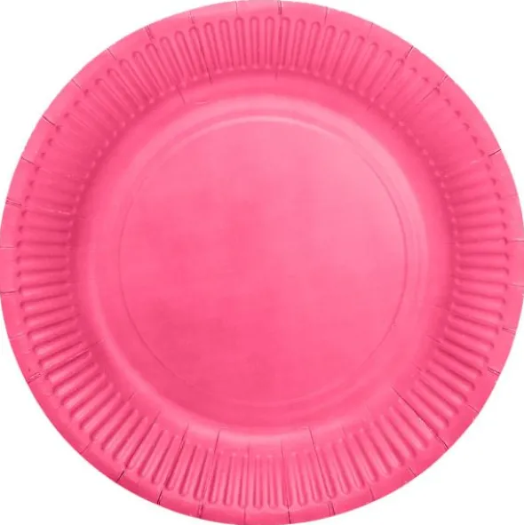 Papperstallrikar Intensiv Rosa 23 cm 8-pack