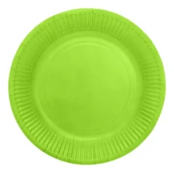 Papperstallrikar Limegrön 18 cm 8-pack