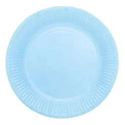 Papperstallrikar Ljusblå 18 cm 20-pack